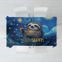 Sloth Life Is The Best Life Tablecloth with Starry Night Sky - Wonder Print Shop