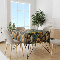 Sloth with Flowers Seamless Style Tablecloth - Wonder Print Shop