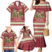 Sloth And Snail Riding A Turtle Wheeee Family Matching Mermaid Dress and Hawaiian Shirt Slow Down It's Christmas LT9 - Wonder Print Shop