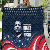 Honor of MLK Day Quilt The Time Is Always Right To Do What Is Right - Wonder Print Shop
