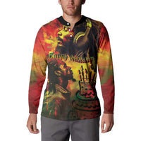 Happy Birthday King of Reggae Button Sweatshirt LT9 - Wonder Print Shop