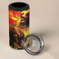 Happy Birthday King of Reggae 4 in 1 Can Cooler Tumbler LT9 - Wonder Print Shop