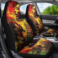Happy Birthday King of Reggae Car Seat Cover LT9 - Wonder Print Shop