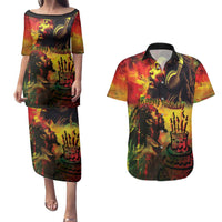 Happy Birthday King of Reggae Couples Matching Puletasi and Hawaiian Shirt LT9 - Wonder Print Shop