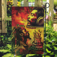 Happy Birthday King of Reggae Garden Flag - Wonder Print Shop