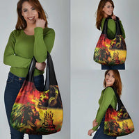 Happy Birthday King of Reggae Grocery Bag