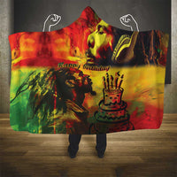 Happy Birthday King of Reggae Hooded Blanket