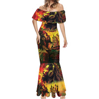 Happy Birthday King of Reggae Mermaid Dress - Wonder Print Shop