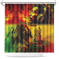 Happy Birthday King of Reggae Shower Curtain