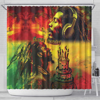 Happy Birthday King of Reggae Shower Curtain