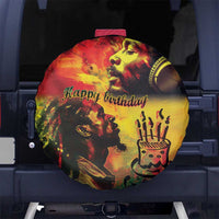 Happy Birthday King of Reggae Spare Tire Cover - Wonder Print Shop