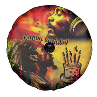 Happy Birthday King of Reggae Spare Tire Cover - Wonder Print Shop