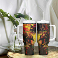 Happy Birthday King of Reggae Tumbler With Handle - Wonder Print Shop