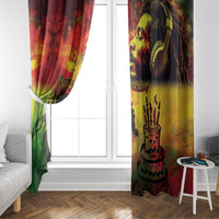 Happy Birthday King of Reggae Window Curtain - Wonder Print Shop