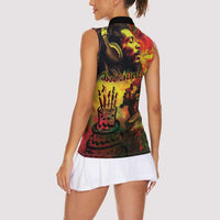 Happy Birthday King of Reggae Women Sleeveless Polo Shirt - Wonder Print Shop