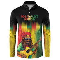 Honoring Reggae Legend Bob Birthday Button Sweatshirt LT9 - Wonder Print Shop