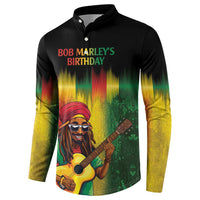 Honoring Reggae Legend Bob Birthday Button Sweatshirt LT9 - Wonder Print Shop