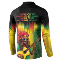 Honoring Reggae Legend Bob Birthday Button Sweatshirt LT9 - Wonder Print Shop