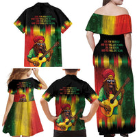 Honoring Reggae Legend Bob Birthday Family Matching Off Shoulder Maxi Dress and Hawaiian Shirt LT9 - Wonder Print Shop