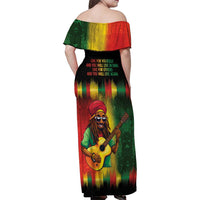 Honoring Reggae Legend Bob Birthday Family Matching Off Shoulder Maxi Dress and Hawaiian Shirt LT9 - Wonder Print Shop