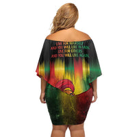 Honoring Reggae Legend Bob Birthday Family Matching Off Shoulder Short Dress and Hawaiian Shirt LT9 - Wonder Print Shop