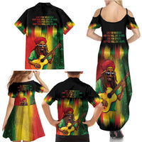 Honoring Reggae Legend Bob Birthday Family Matching Summer Maxi Dress and Hawaiian Shirt - Wonder Print Shop