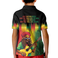 Honoring Reggae Legend Bob Birthday Kid Polo Shirt - Wonder Print Shop