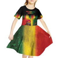 Honoring Reggae Legend Bob Birthday Kid Short Sleeve Dress - Wonder Print Shop