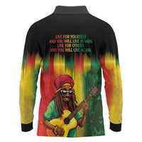 Honoring Reggae Legend Bob Birthday Long Sleeve Polo Shirt - Wonder Print Shop