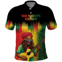Honoring Reggae Legend Bob Birthday Polo Shirt - Wonder Print Shop