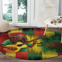 Honoring Reggae Legend Bob Birthday Round Carpet