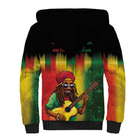 Honoring Reggae Legend Bob Birthday Sherpa Hoodie - Wonder Print Shop