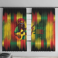 Honoring Reggae Legend Bob Birthday Window Curtain - Wonder Print Shop