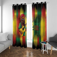 Honoring Reggae Legend Bob Birthday Window Curtain - Wonder Print Shop