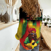 Honoring Reggae Legend Bob Birthday Women Casual Shirt - Wonder Print Shop