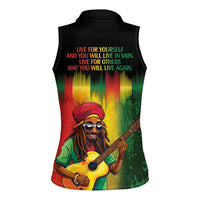 Honoring Reggae Legend Bob Birthday Women Sleeveless Polo Shirt - Wonder Print Shop
