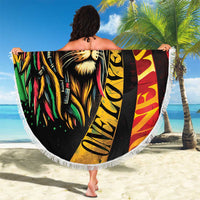 Jamaica Rastafarian Lion One Love Beach Blanket LT9 - Wonder Print Shop