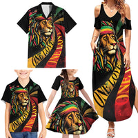 Jamaica Rastafarian Lion One Love Family Matching Summer Maxi Dress and Hawaiian Shirt - Wonder Print Shop