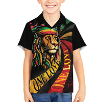 Jamaica Rastafarian Lion One Love Family Matching Tank Maxi Dress and Hawaiian Shirt - Wonder Print Shop