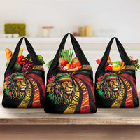 Jamaica Rastafarian Lion One Love Grocery Bag
