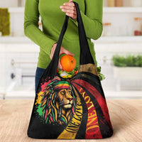 Jamaica Rastafarian Lion One Love Grocery Bag