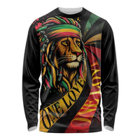 Jamaica Rastafarian Lion One Love Long Sleeve Shirt - Wonder Print Shop
