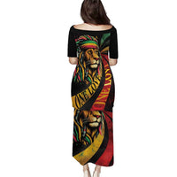 Jamaica Rastafarian Lion One Love Puletasi - Wonder Print Shop