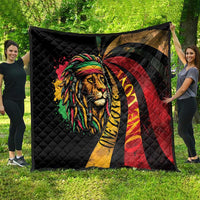 Jamaica Rastafarian Lion One Love Quilt - Wonder Print Shop