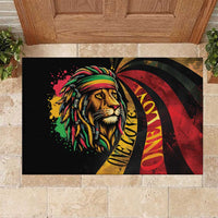 Jamaica Rastafarian Lion One Love Rubber Doormat - Wonder Print Shop