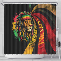 Jamaica Rastafarian Lion One Love Shower Curtain