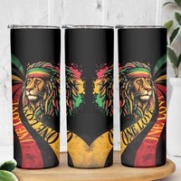 Jamaica Rastafarian Lion One Love Skinny Tumbler - Wonder Print Shop