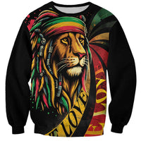 Jamaica Rastafarian Lion One Love Sweatshirt - Wonder Print Shop
