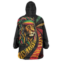 Jamaica Rastafarian Lion One Love Wearable Blanket Hoodie - Wonder Print Shop