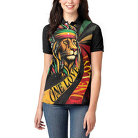 Jamaica Rastafarian Lion One Love Women Polo Shirt - Wonder Print Shop